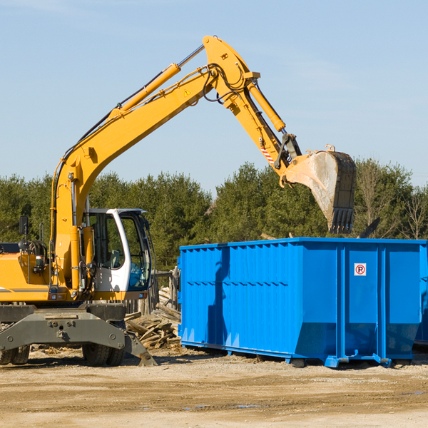 what size residential dumpster rentals are available in Hermansville MI